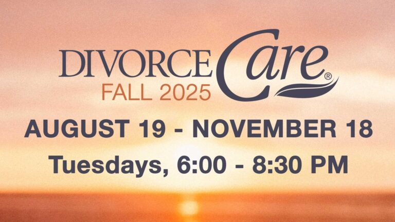 DivorceCare Fall Semester 2025