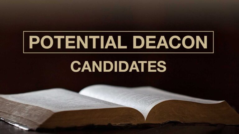Potential Deacons 2025