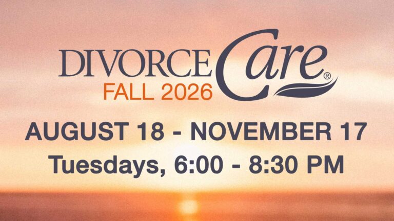 DivorceCare Fall Semester 2026