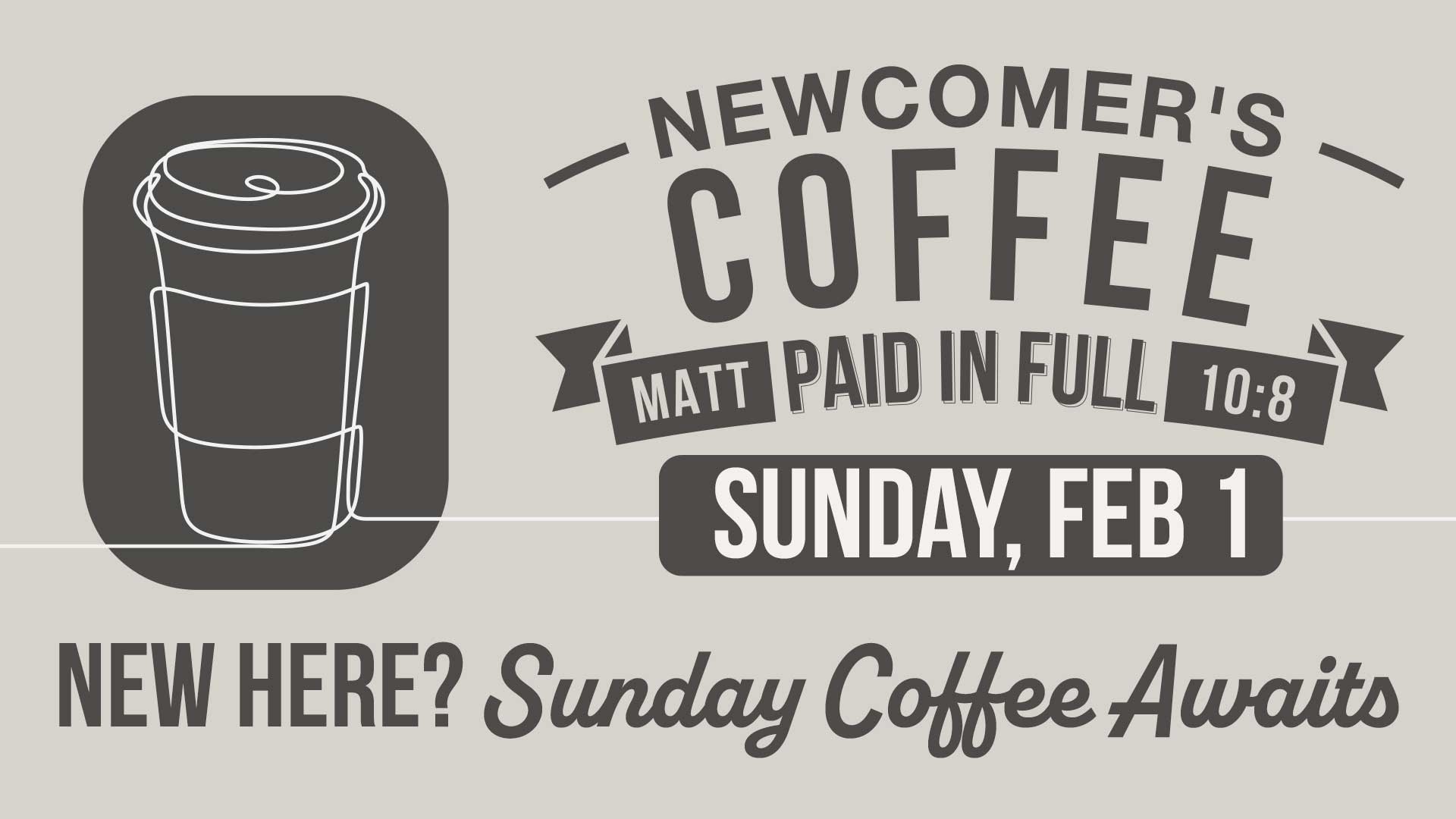 Newcomer's Coffee 2026