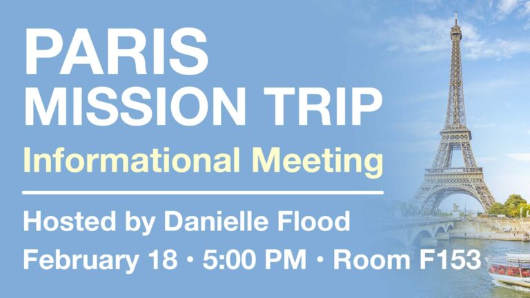 Paris Mission Trip 2026