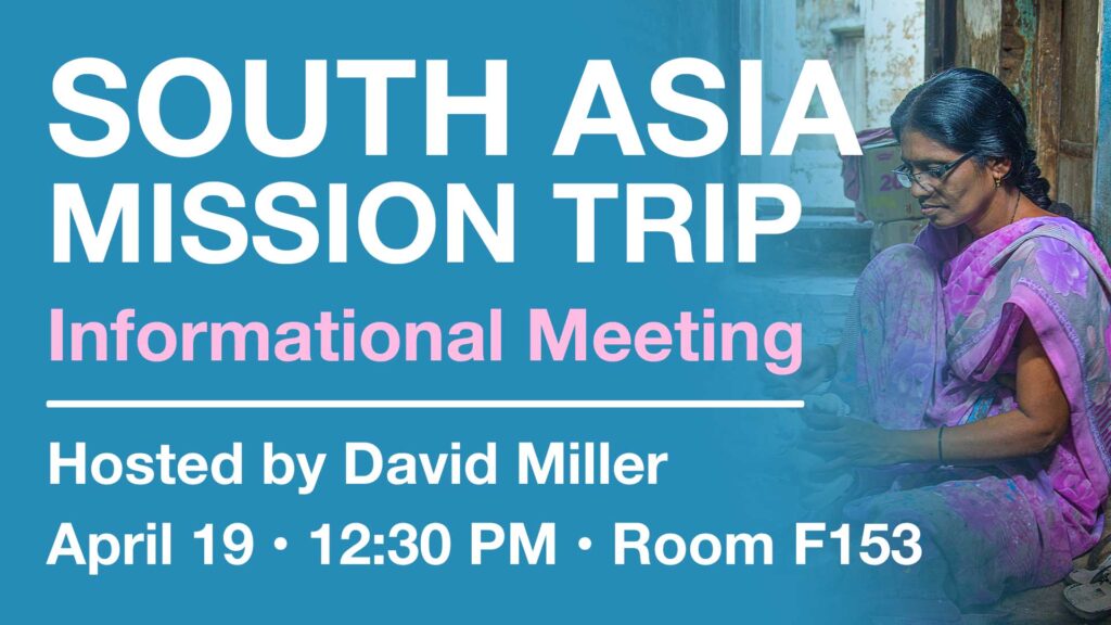 South Asia Mission Trip Meeting 2026