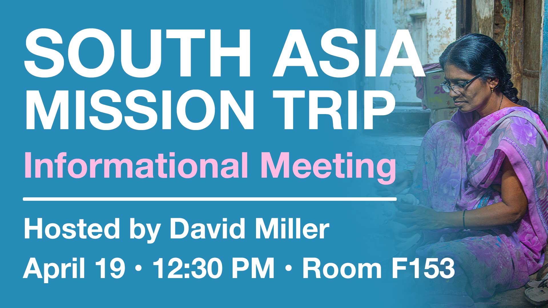 South Asia Mission Trip Meeting 2026