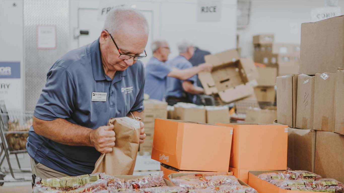 Serving at the McGregor Food Pantry
